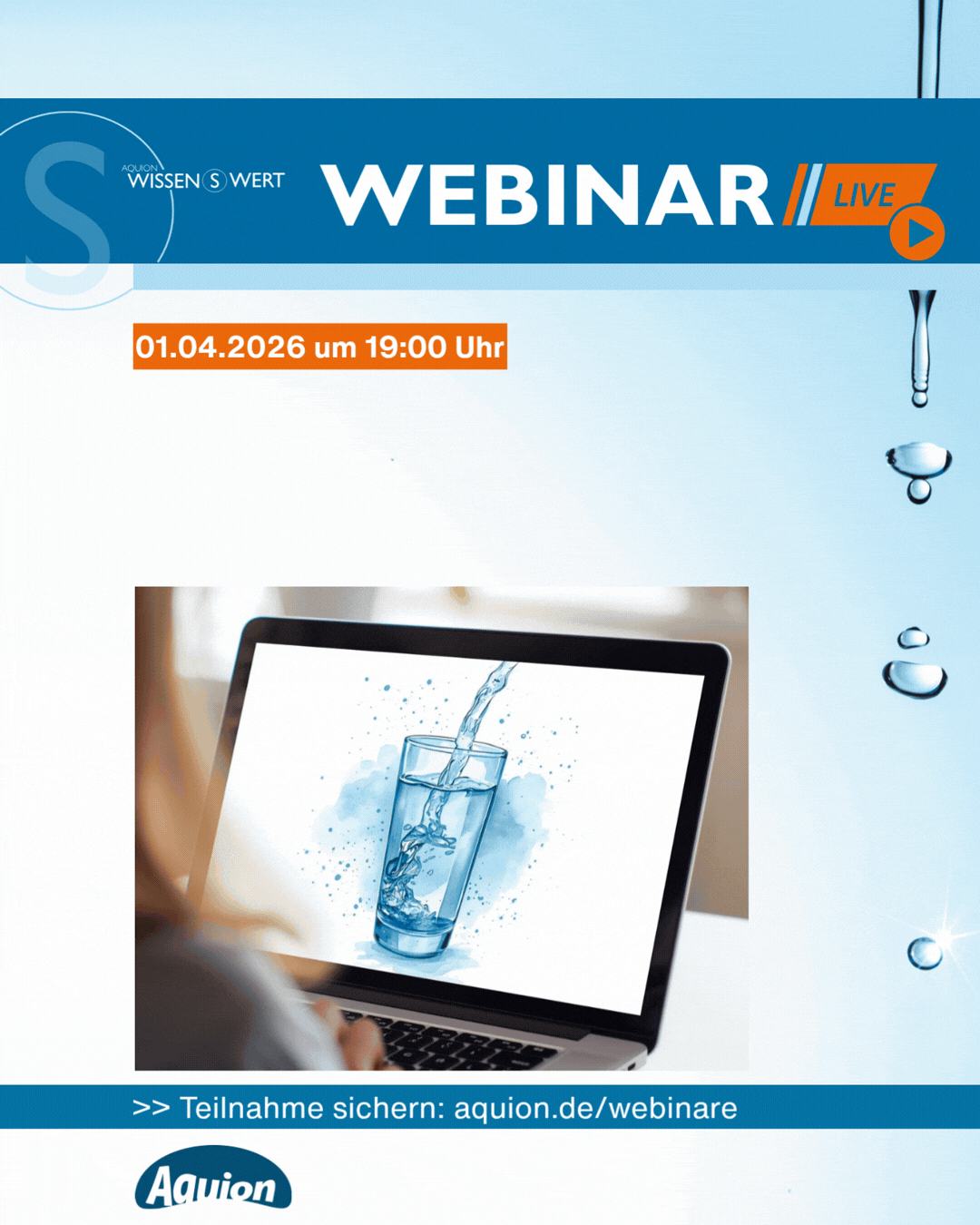 LIVE WEBINAR - Die stille Energie im Trinkwasser