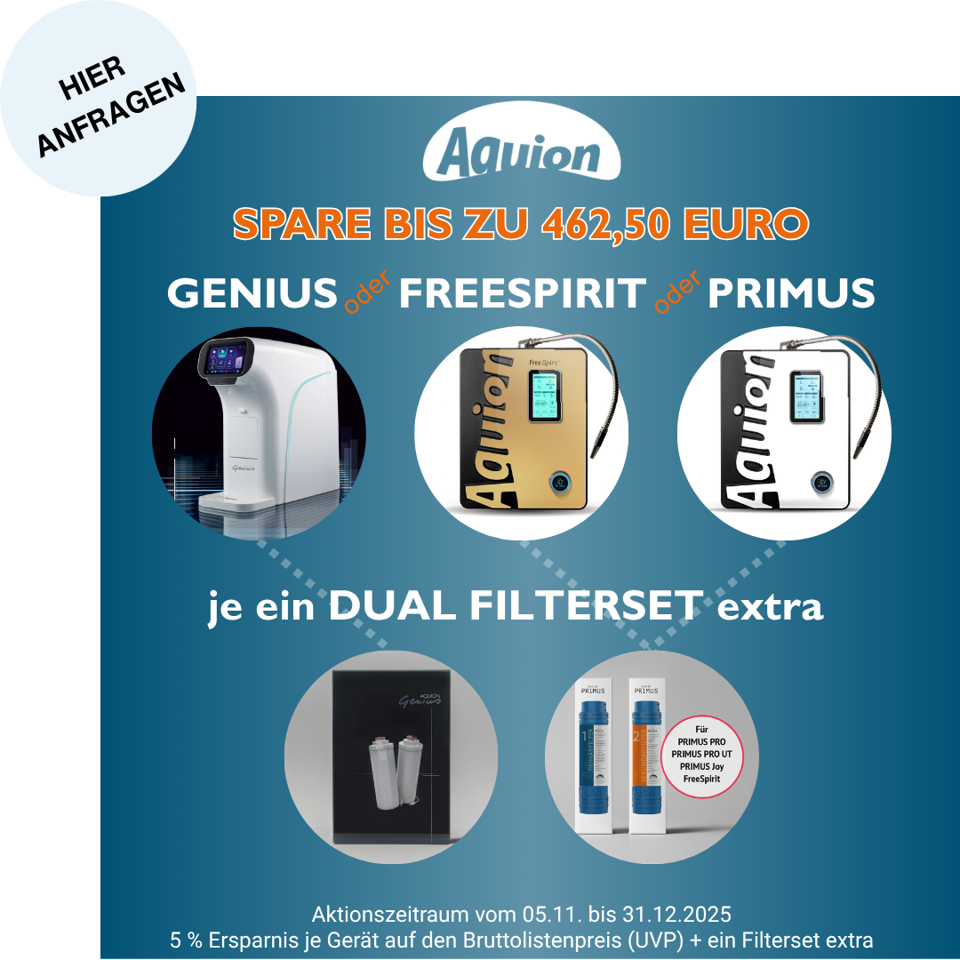 AQUION Genius, FreeSpirit oder PRIMUS mit Filterset extra